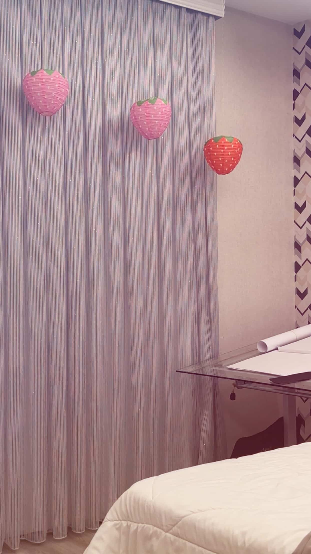 فوانيس الفراوله الورقيه