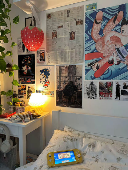 فوانيس الفراوله الورقيه