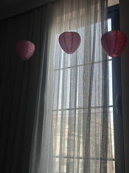 فوانيس الفراوله الورقيه